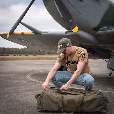 Triko AIRBORNE s nášivkou 101 divize na rukávu SAND-PÍSKOVÉ FOSTEX 133670-P 8