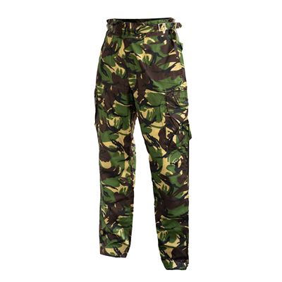Kalhoty britské COMBAT Camuflage windproof Woodland DP