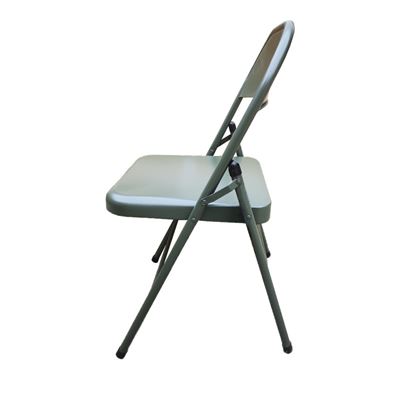 Židle plechová US model skládací ZELENÁ