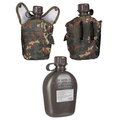 Láhev polní US IMPORT 1l s obalem FLECKTARN