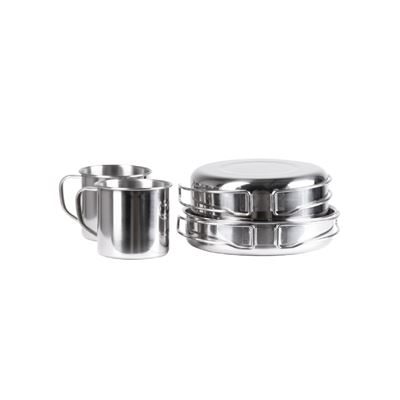 Set jídelního kempového nádobí nerezový 8 dílný MIL-TEC® 14648300 2