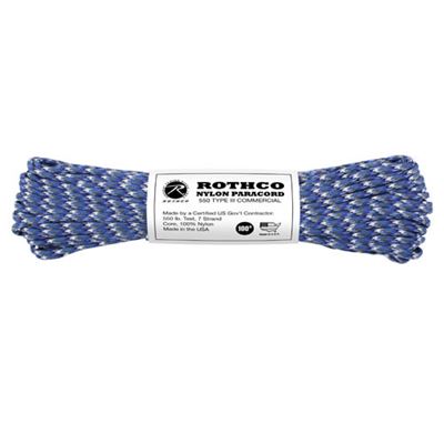 Šňůra PARACORD nylon 550LB 30m 4mm MODRÁ CAMO