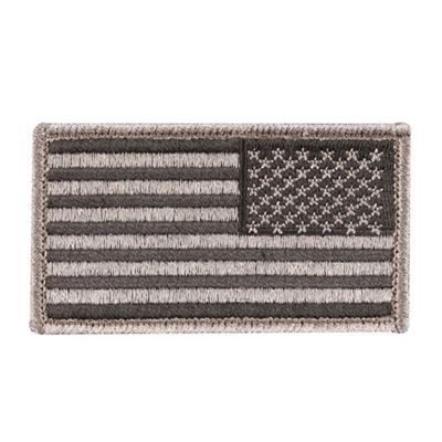 Nášivka US vlajka reverzní ČERNÁ 5 x 7,5 cm