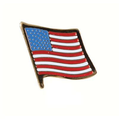 Odznak vlajka USA ZLATÝ