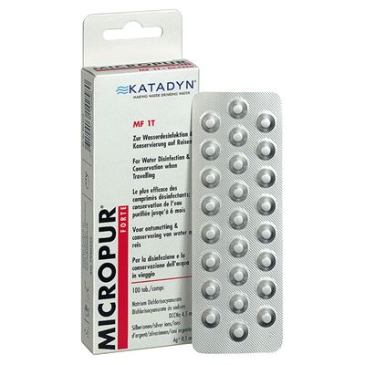 Tablety Katadyn pro dezinfekci vody MICROPUR FORTE MF 1T 100 tablet