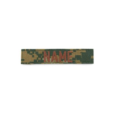 Nášivka jmenovka 3x "NAME" MARPAT WOODLAND