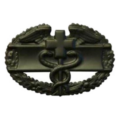 Odznak US COMBAT MEDICAL 1st AWARD ČERNÝ