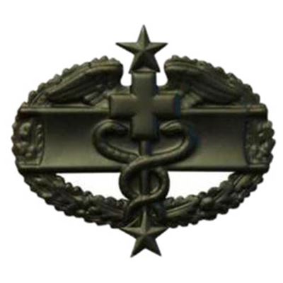 Odznak US COMBAT MEDICAL 3rd AWARD ČERNÝ