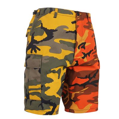 Kraťasy dvoubarevné BDU YELLOW/ORANGE CAMO