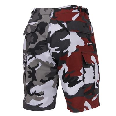 Kraťasy dvoubarevné BDU RED/CITY CAMO