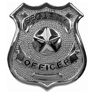 Odznak SECURITY OFFICER STŘÍBRNÝ
