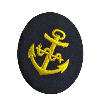 Nášivka námořních jednotek NVA Sanitätsmaat ovál s kotvou a hadem