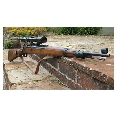 Popruh Mauser K98K HNĚDÝ kožený repro