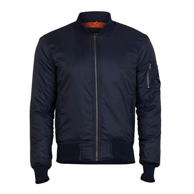 Bunda BOMBER MA1 basic TMAVĚ MODRÁ