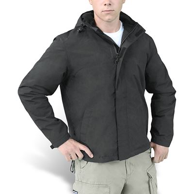 Bunda WINDBREAKER ZIPPER ČERNÁ