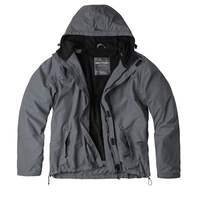 Bunda WINDBREAKER ZIPPER ŠEDÁ