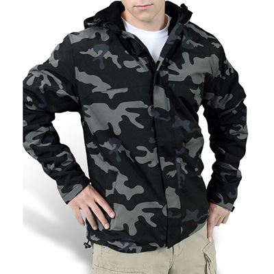 Bunda WINDBREAKER ZIPPER BLACK CAMO
