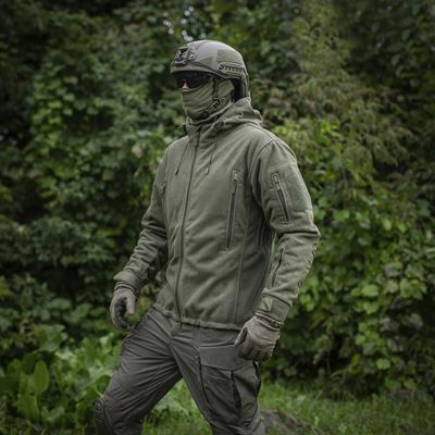 Bunda fleece s kapucí Windblock DIVISION Gen.II ZELENÁ M-TAC 20413062 22