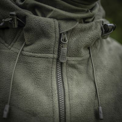 Bunda fleece s kapucí Windblock DIVISION Gen.II ZELENÁ M-TAC 20413062 20