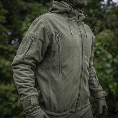 Bunda fleece s kapucí Windblock DIVISION Gen.II ZELENÁ M-TAC 20413062 17