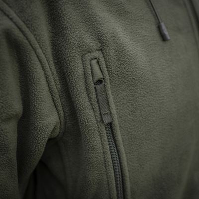 Bunda fleece s kapucí Windblock DIVISION Gen.II ZELENÁ M-TAC 20413062 14