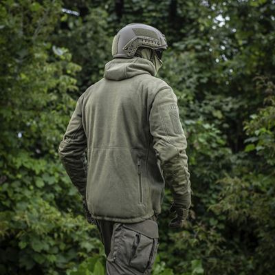 Bunda fleece s kapucí Windblock DIVISION Gen.II ZELENÁ M-TAC 20413062 13