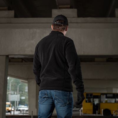 Mikina se zipem NORD fleece Polartec® ČERNÁ M-TAC 20467002 15