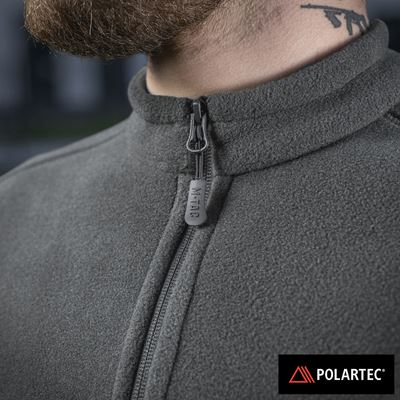 Mikina se zipem NORD fleece Polartec® ŠEDÁ - DARK GREY M-TAC 20467012 11