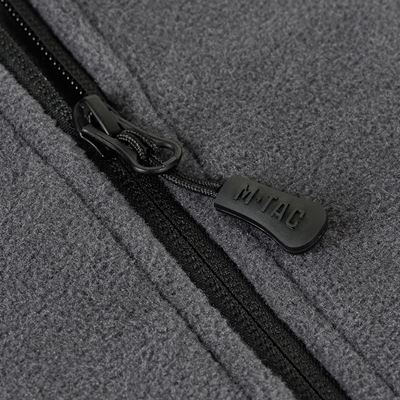 Mikina se zipem NORD fleece Polartec® ŠEDÁ - DARK GREY M-TAC 20467012 17