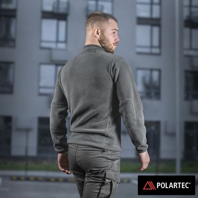Mikina se zipem NORD fleece Polartec® ŠEDÁ - DARK GREY M-TAC 20467012 12