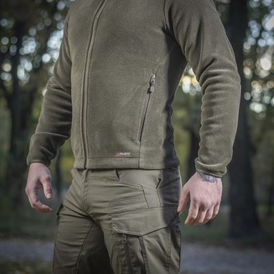 Mikina se zipem NORD fleece Polartec® ZELENÁ - DARK OLIVE M-TAC 20467048 14