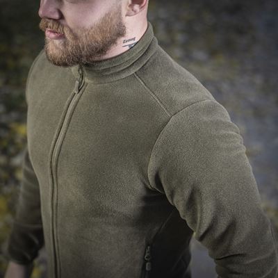Mikina se zipem NORD fleece Polartec® ZELENÁ - DARK OLIVE M-TAC 20467048 12
