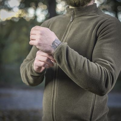 Mikina se zipem NORD fleece Polartec® ZELENÁ - DARK OLIVE M-TAC 20467048 11
