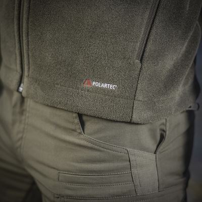 Mikina se zipem NORD fleece Polartec® ZELENÁ - DARK OLIVE M-TAC 20467048 9