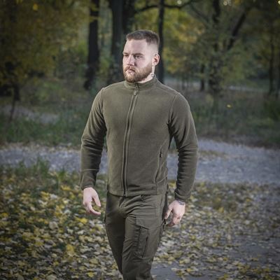 Mikina se zipem NORD fleece Polartec® ZELENÁ - DARK OLIVE M-TAC 20467048 3