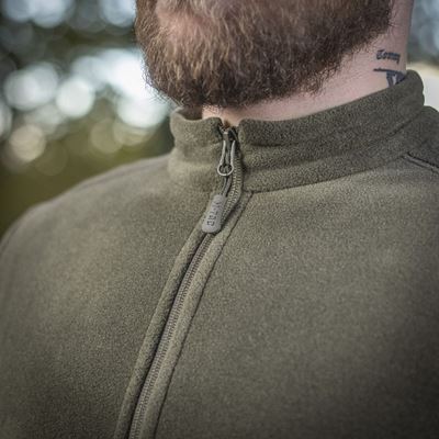 Mikina se zipem NORD fleece Polartec® ZELENÁ - DARK OLIVE M-TAC 20467048 16