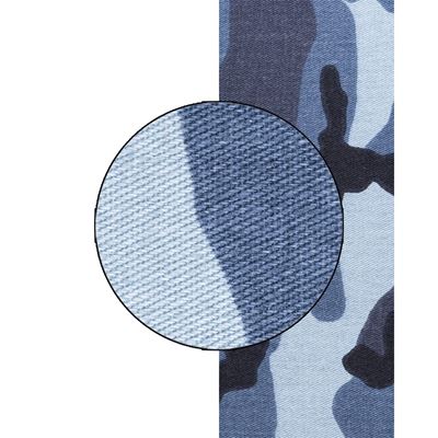 Látka kepr URBAN CAMO BLUE šíře 160 cm