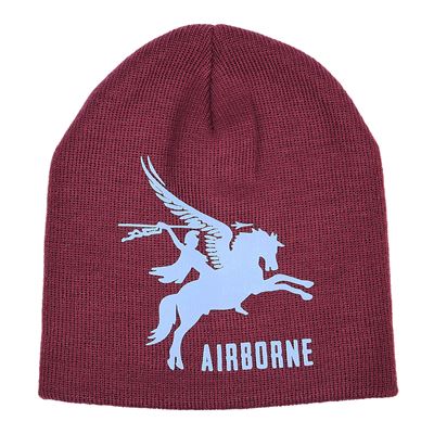 Čepice pletená AIRBORNE PEGASUS VÍNOVÁ