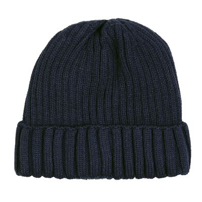 Čepice pletená EXTREME BEANIE se zateplením MODRÁ