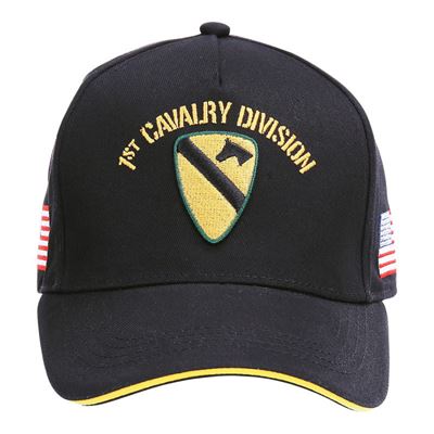 Čepice baseball US CAVALRY WWII 3D ČERNÁ