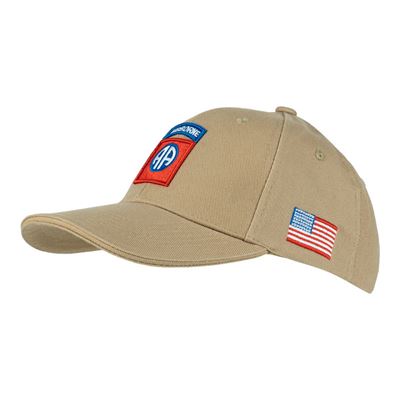 Čepice baseball 82nd AIRBORNE KHAKI