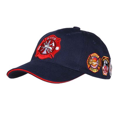 Čepice baseball FIRE DEPARTMENT NY TMAVĚ MODRÁ