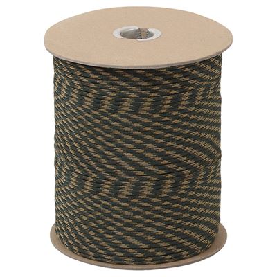 Šňůra PARACORD nylon 550LB na cívce 300m 4mm WOODLAND