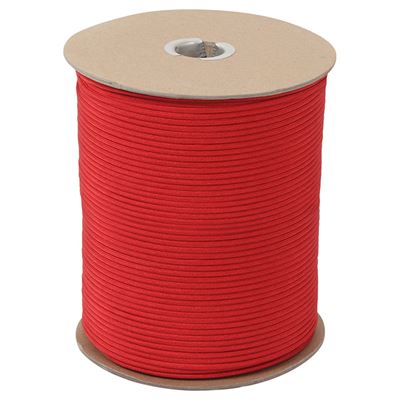 Šňůra PARACORD nylon 550LB na cívce 300m 4mm ČERVENÁ