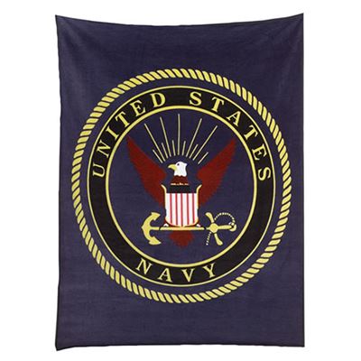 Deka fleecová US NAVY 125x150 MODRÁ