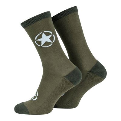 Ponožky US Army WWII ZELENÉ