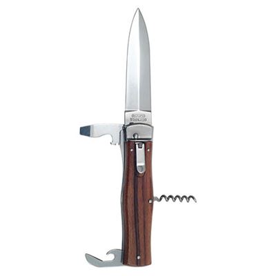 Nůž vyhazovací 241-ND-4-KP s dřevěnou střenkou s otvíráky