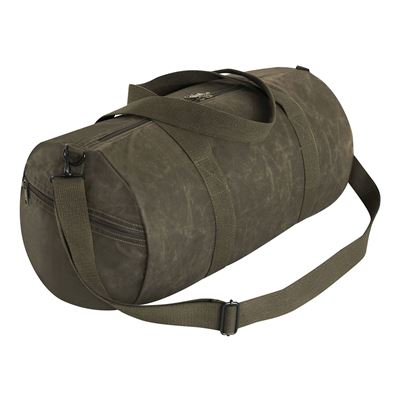 Taška WAXED DUFFLE BAG přes rameno ZELENÁ