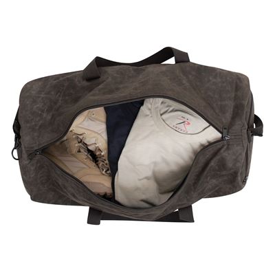 Taška WAXED DUFFLE BAG přes rameno 24" HNĚDÁ ROTHCO 2417BR 4