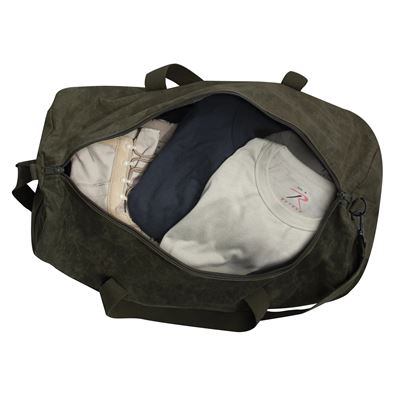 Taška WAXED DUFFLE BAG přes rameno 24" ZELENÁ ROTHCO 2417OD 4